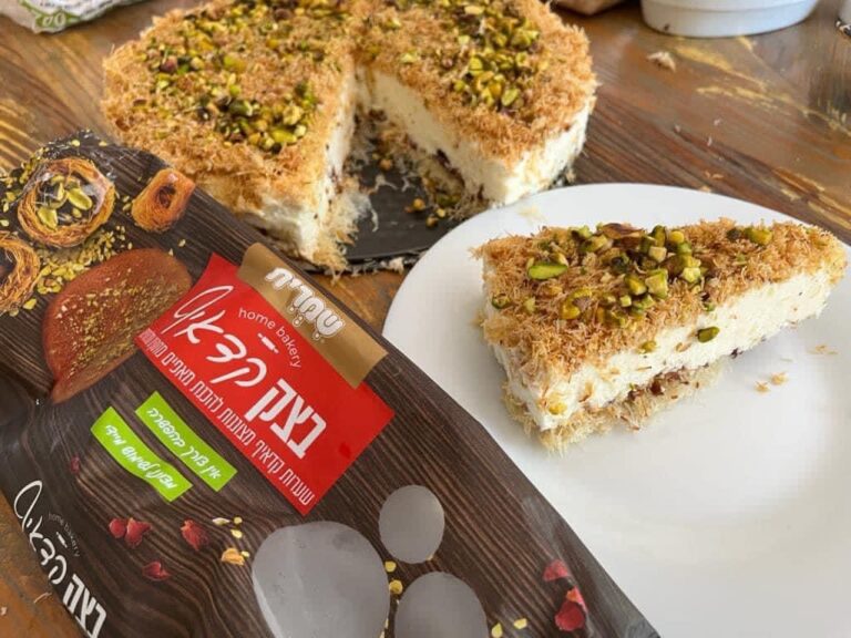 שמרית: עוגת קדאיף גבינה. קדאיף, שערות קדאיף, קדאיף מתכונים