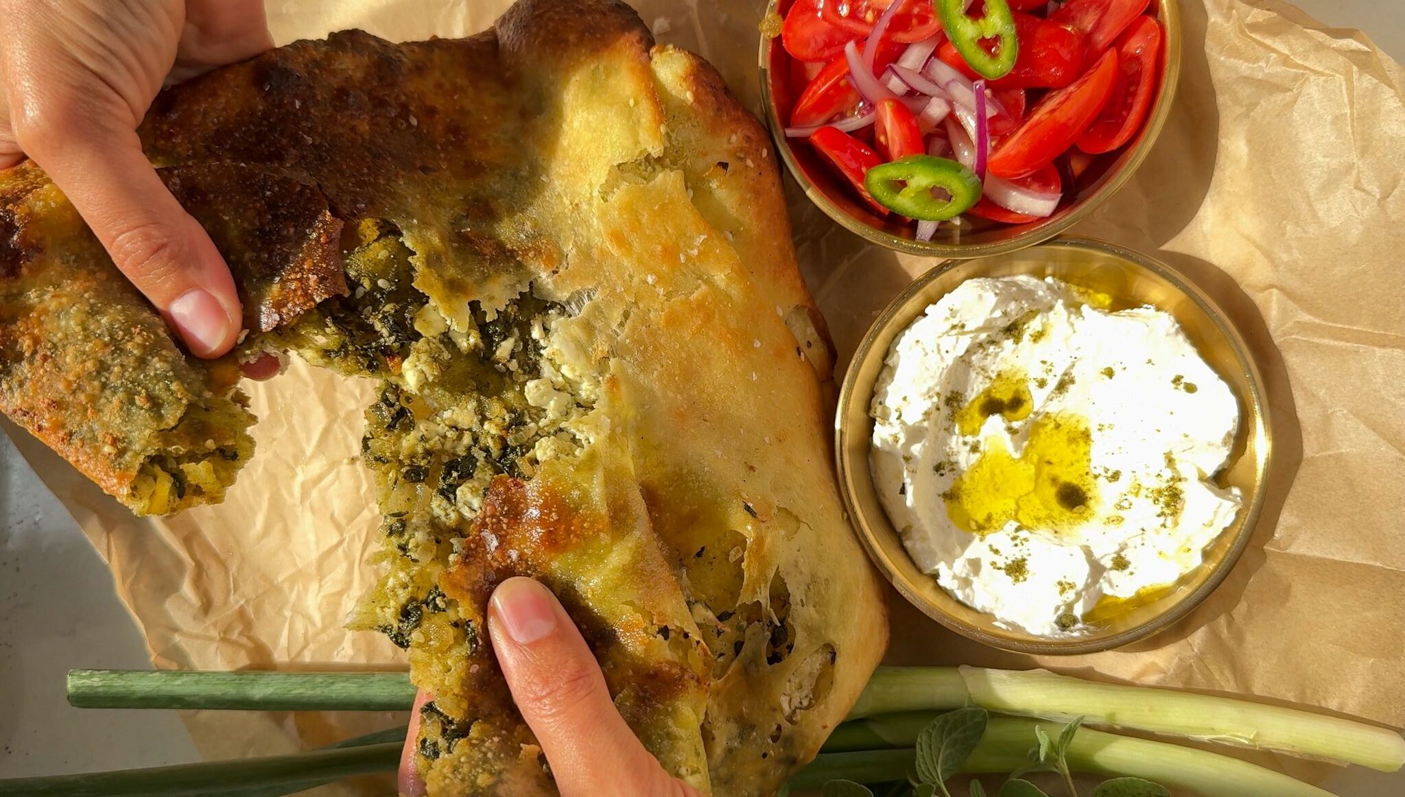 פיתה במילוי זעתר