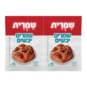 זוג שמרים יבשים לאפייה בודדת. לא צריך לשמור במקפיא. פשוט שופכים לתוך הקמח ואופים